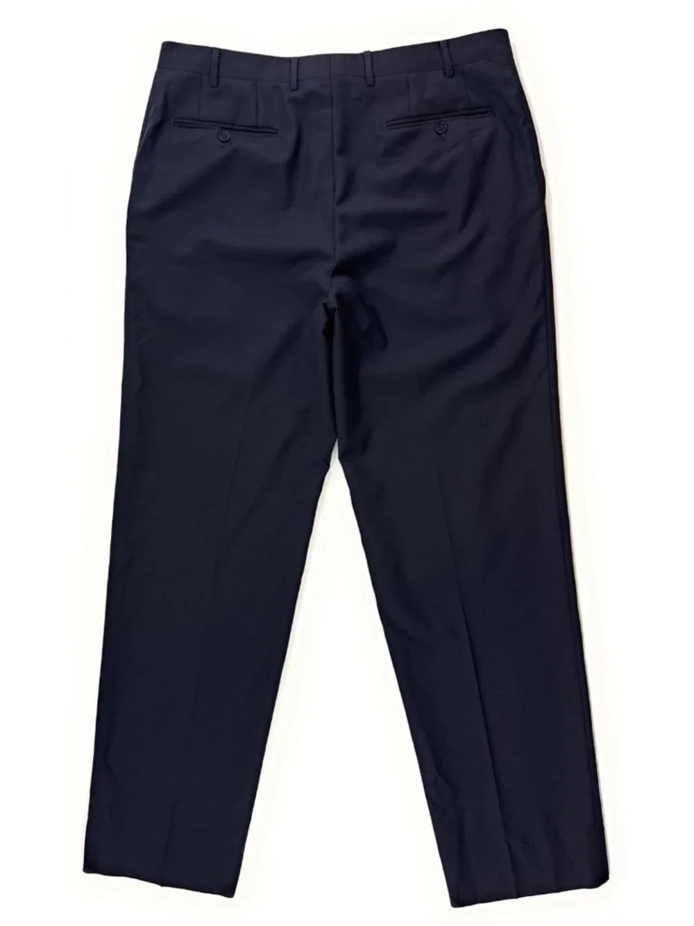 Canali 1934 Mens Wool Dress Pants Size 36x31 Italian Luxury Trousers Navy